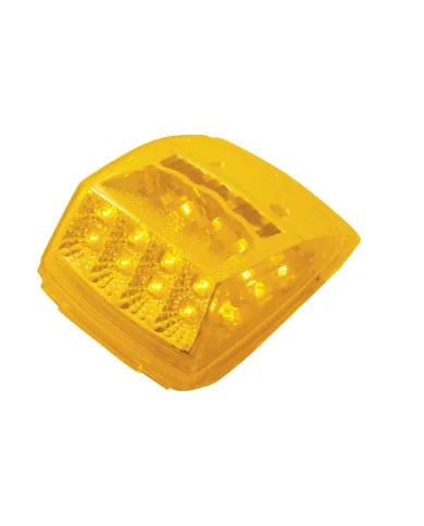 UP39527-17 LED Reflector Square Cab Light - Amber LED/Amber Lens
