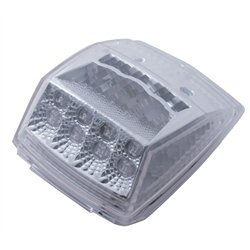 UP39528-17 LED Reflector Square Cab Light - Amber LED/Clear Lens