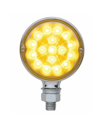 UP39547-17 LED Dual Function Reflector Single Face Light - Amber LED/Amber Lens
