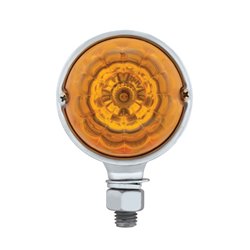 UP39555-17 LED Reflector Watermelon Single Face Light - Amber LED/Amber Lens