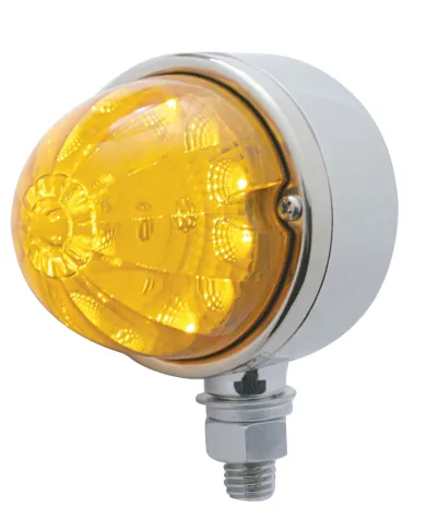 UP39555-17 LED Reflector Watermelon Single Face Light - Amber LED/Amber Lens