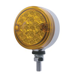 UP39567-15 LED 3" Dual Function Reflector Single Face Light - Amber LED/Amber Lens