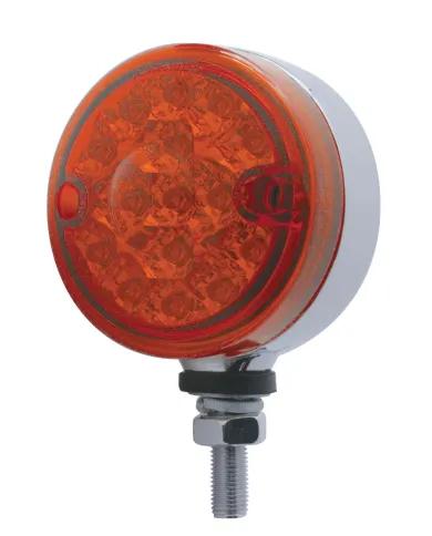 UP39568-15 LED 3" Dual Function Reflector Single Face Light - Red LED/Red Lens