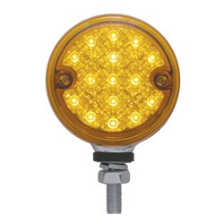 UP39571-15 LED 3" Reflector Single Face Light - Amber LED/Amber Lens