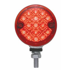 UP39572-15 LED 3" Reflector Single Face Light - Red LED/Red Lens