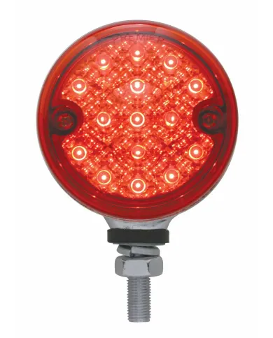 UP39572-15 LED 3" Reflector Single Face Light - Red LED/Red Lens