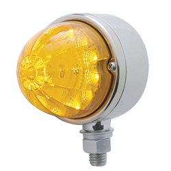 UP39588-17 LED Reflector Single Face Light - Amber LED/Amber Lens