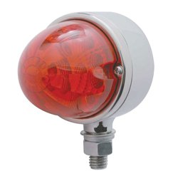 UP39589-17 LED Reflector Single Face Light - Red LED/Red Lens
