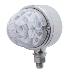 UP39590-17 LED Reflector Single Face Light - Amber LED/Clear Lens