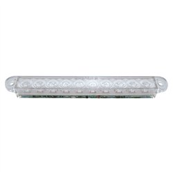 UP39686-10 LED 6-1/2" Turn Signal Light Bar - Amber LED/Clear Lens