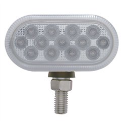 UP39730-26 LED Dual Function Reflector Double Face Oval Light - Amber & Red LED/Clear Lens