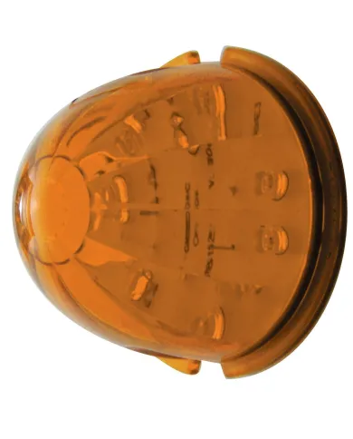 UP39731-17 LED Dual Function Watermelon Cab Light - Amber LED/Amber Lens