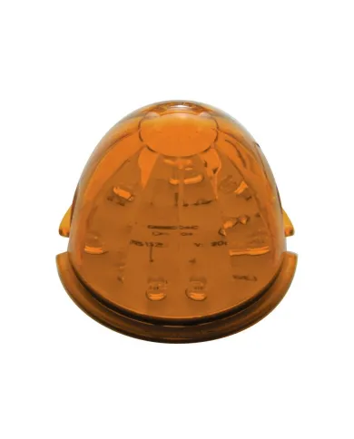 UP39731B-17 LED Dual Function Watermelon Cab Light - Amber LED/Amber Lens (Bulk)