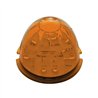 UP39731B-17 LED Dual Function Watermelon Cab Light - Amber LED/Amber Lens (Bulk)