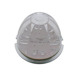 UP39733B-17 LED Dual Function Watermelon Cab Light - Amber LED/Clear Lens (Bulk)