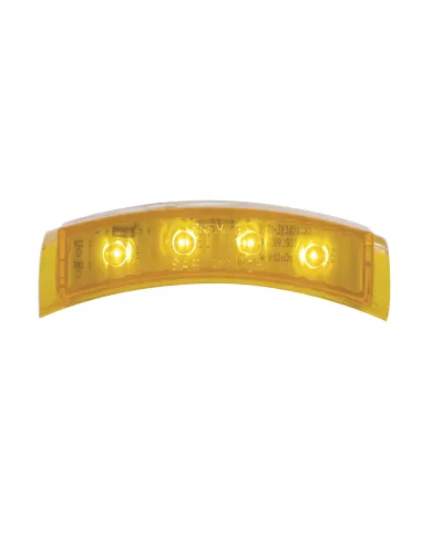 UP39749B-4 LED Dual Function Headlight Turn Signal Light - Amber LED/Amber Lens (Bulk)