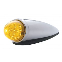 UP39751-17 LED Dual Function Watermelon Clear Reflector Cab Light Kit - Amber LED/Amber Lens