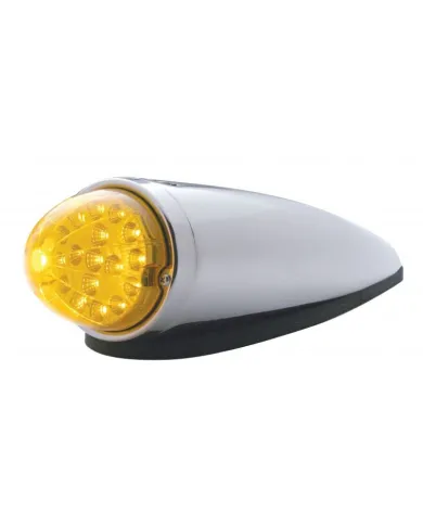 UP39751-17 LED Dual Function Watermelon Clear Reflector Cab Light Kit - Amber LED/Amber Lens