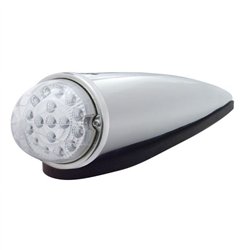 UP39752-17 LED Dual Function Watermelon Clear Reflector Cab Light Kit - Amber LED/Clear Lens