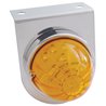 UP39786-Stainless Light Bracket With 17 LED Dual Function Watermelon Lights - Amber LED/Amber Lens