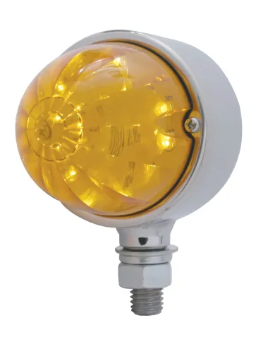 UP39800-17 LED Dual Function Watermelon Single Face Light - Amber LED/Amber Lens