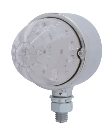 UP39802-17 LED Dual Function Watermelon Single Face Light - Amber LED/Clear Lens