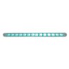 UP39805-14 LED 12" Auxiliary strip Light With Bezel - Green LED/Clear Lens
