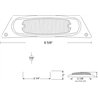 UP39868-Chrome Fender Light Bracket With 12 LED Light - Amber LED/Amber Lens