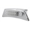 UP39871-Chrome Fender Light Bracket With 12 LED Reflector Light - Amber LED/Clear Lens