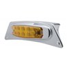 UP39872-Chrome Fender Light Bracket With 10 LED Reflector Light - Amber LED/Amber Lens