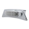 UP39873-Chrome Fender Light Bracket With 10 LED Reflector Light - Amber LED/Clear Lens