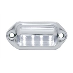 UP39930-4 White LED Chrome License Plate Light/Utility Light