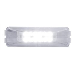 UP39931-12 LED Rectangular Auxiliary/Utility Light - White LED/Clear Lens
