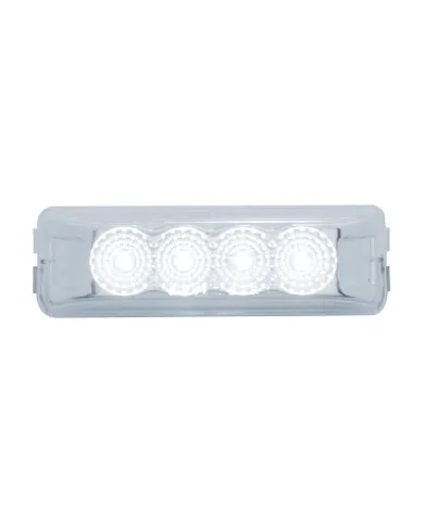 UP39938-4 LED Reflector Auxiliary/Utility Light - White LED/Clear Lens