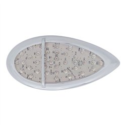 UP39945-39 LED Flush Mount "Teardrop" Turn Signal Light - Amber LED/Clear Lens