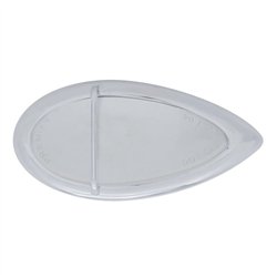 UP39947-39 LED Flush Mount "Teardrop" Turn Signal Light - Amber LED/Chrome Lens