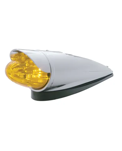 UP39954-19 LED Watermelon Grakon 1000 Cab Light Kit With Visor - Amber LED/Amber Lens