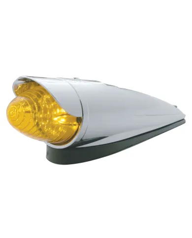 UP39956-19 LED Beehive Grakon 1000 Cab Light Kit With Visor - Amber LED/Amber Lens