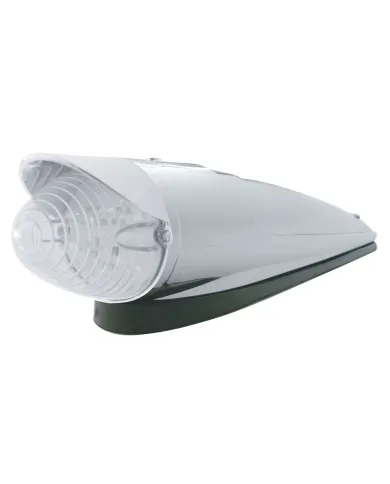 UP39957-19 LED Beehive Grakon 1000 Cab Light Kit With Visor - Amber LED/Clear Lens