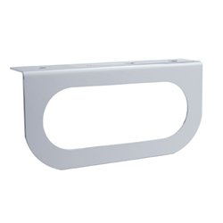 UP20401-Stainless Light Bracket With Single Oval Light Cutout
