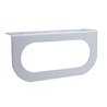 UP20401-Stainless Light Bracket With Single Oval Light Cutout