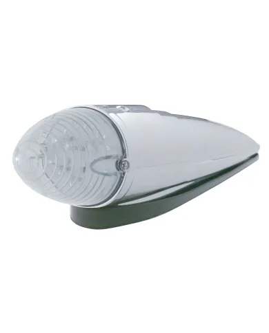 UP39965-19 LED Beehive Grakon 1000 Style Cab Light Kit - Amber LED/Clear Lens