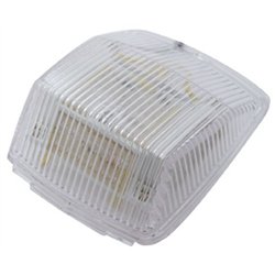 UP39972-36 LED Square Cab Light - Amber LED/Clear Lens