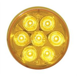 UP39984-7 LED 2" Round Light (Clearance/Marker) - Amber LED/Amber Lens