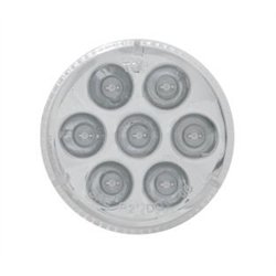 UP39986-7 LED 2" Round Light (Clearance/Marker) - Amber LED/Clear Lens