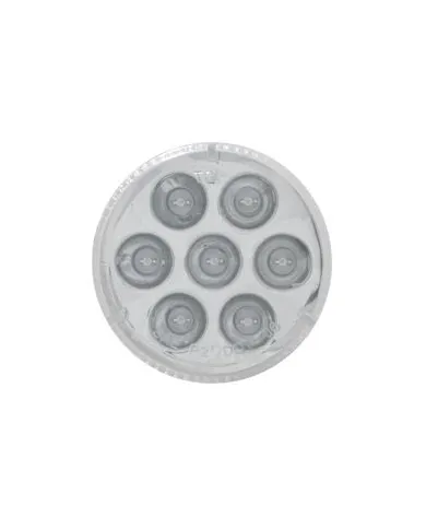 UP39986-7 LED 2" Round Light (Clearance/Marker) - Amber LED/Clear Lens