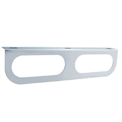 UP20404-Stainless Light Bracket With 2X Oval Light Cutouts