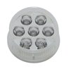UP39987-7 LED 2" Round Light (Clearance/Marker) - Red LED/Clear Lens