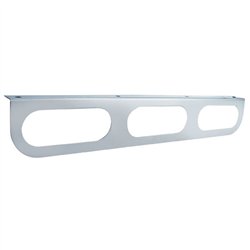 UP20407-Stainless Light Bracket With 3X Oval Light Cutouts