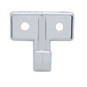 UP40862-Chrome Plastic Sun Visor Hooks For Kenworth W900 (1990-2005) And T800/T600 (1986-2005) (2-Pack)